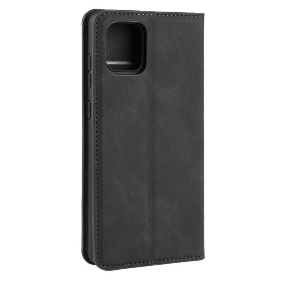 Bescherming Hoesje voor Samsung Galaxy Note 10 Lite Folio-hoesje Chique Leereffect