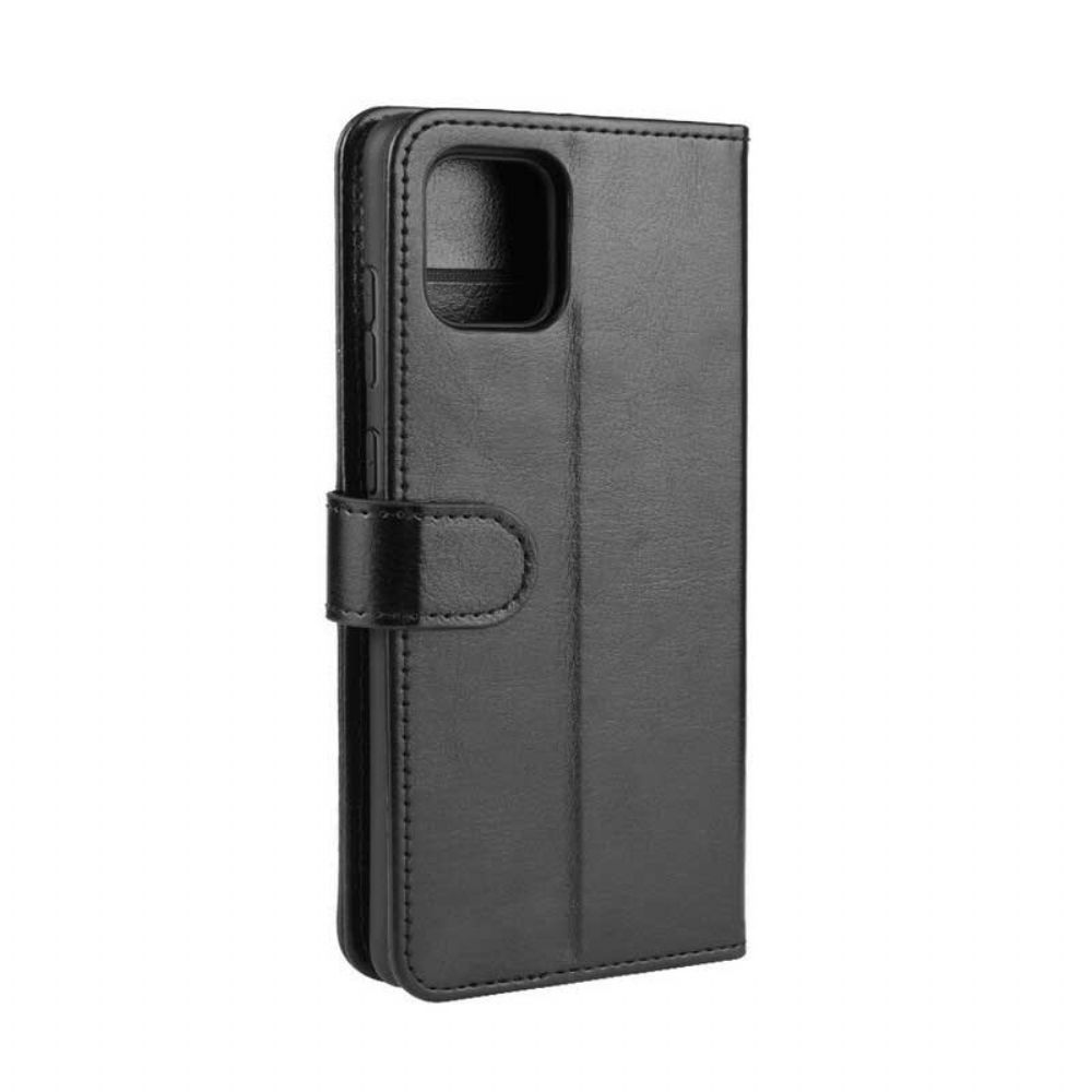 Folio-hoesje voor Samsung Galaxy Note 10 Lite Finesse Leertextuur