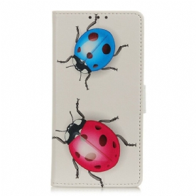 Folio-hoesje voor Samsung Galaxy Note 10 Lite Lieveheersbeestjes