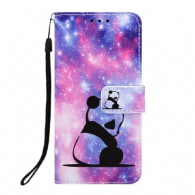 Folio-hoesje voor Samsung Galaxy A10e Panda Galaxy