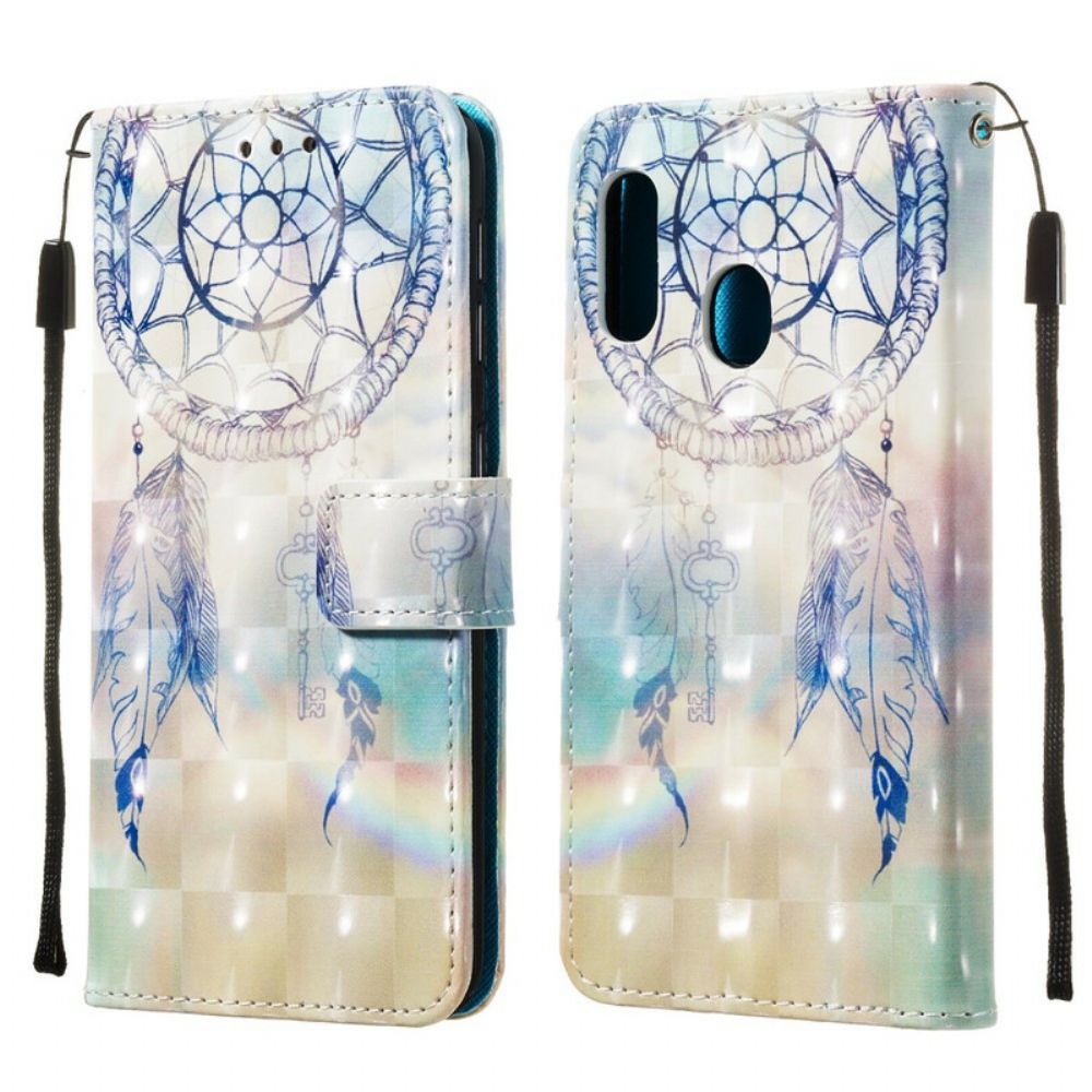 Leren Hoesje voor Samsung Galaxy A10e Aquarel Dromenvanger