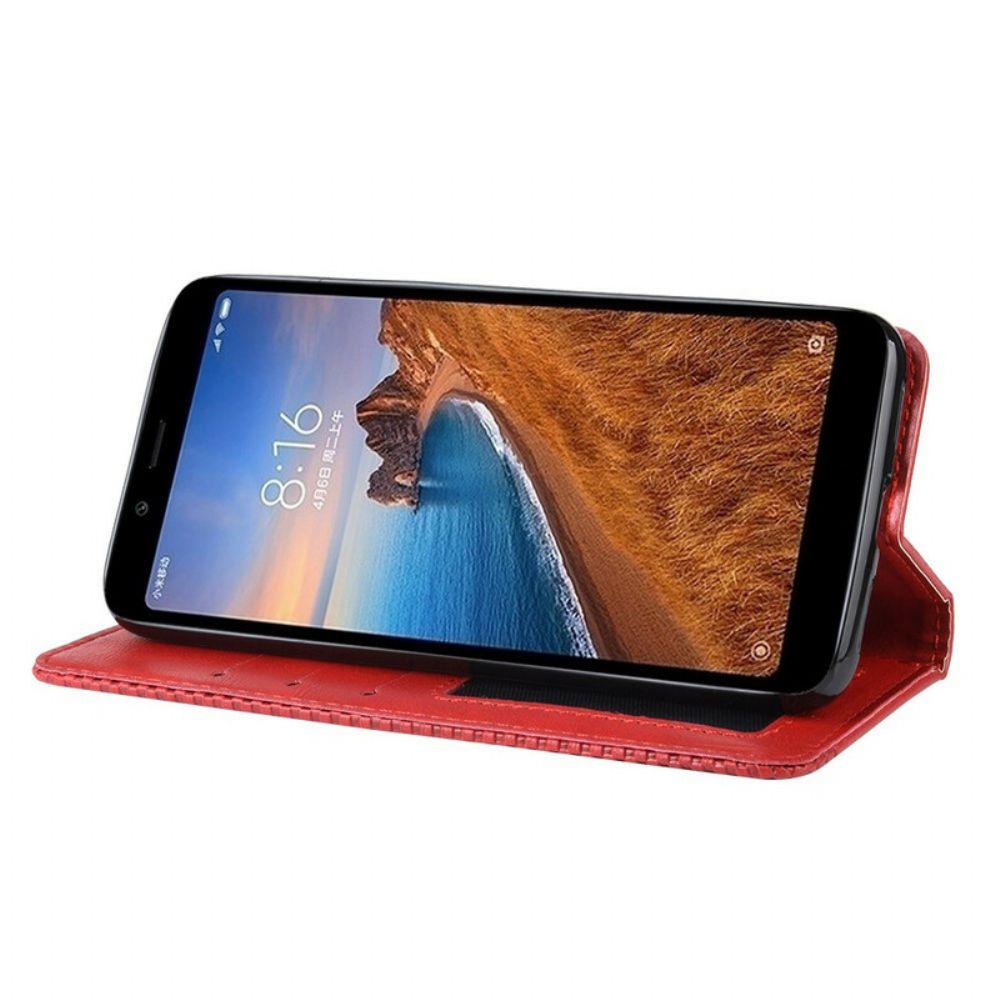 Bescherming Hoesje voor Xiaomi Redmi 7A Folio-hoesje Vintage Gestileerd Leereffect