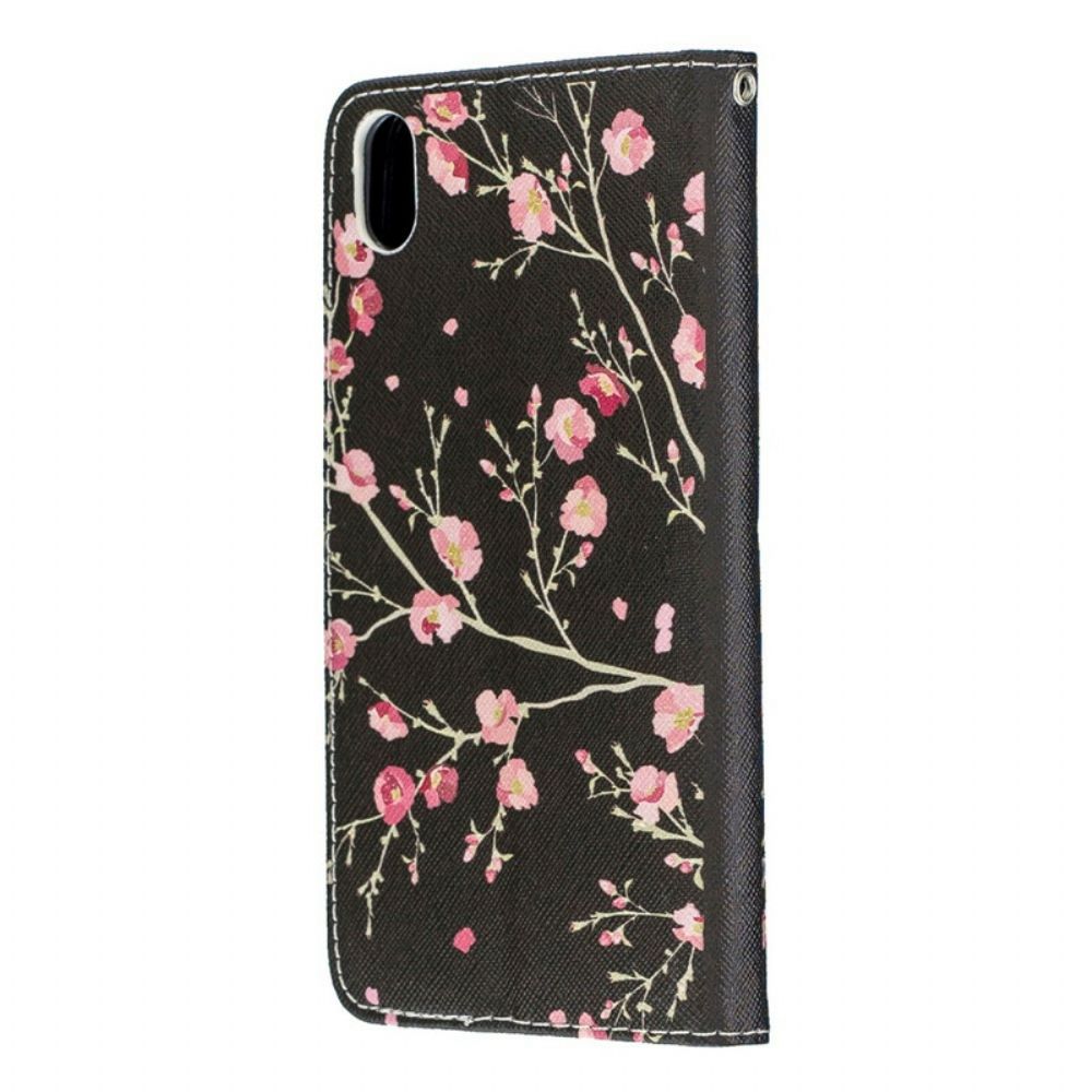 Flip Case voor Xiaomi Redmi 7A Met Ketting Bloemen Ontdekking Met Riem