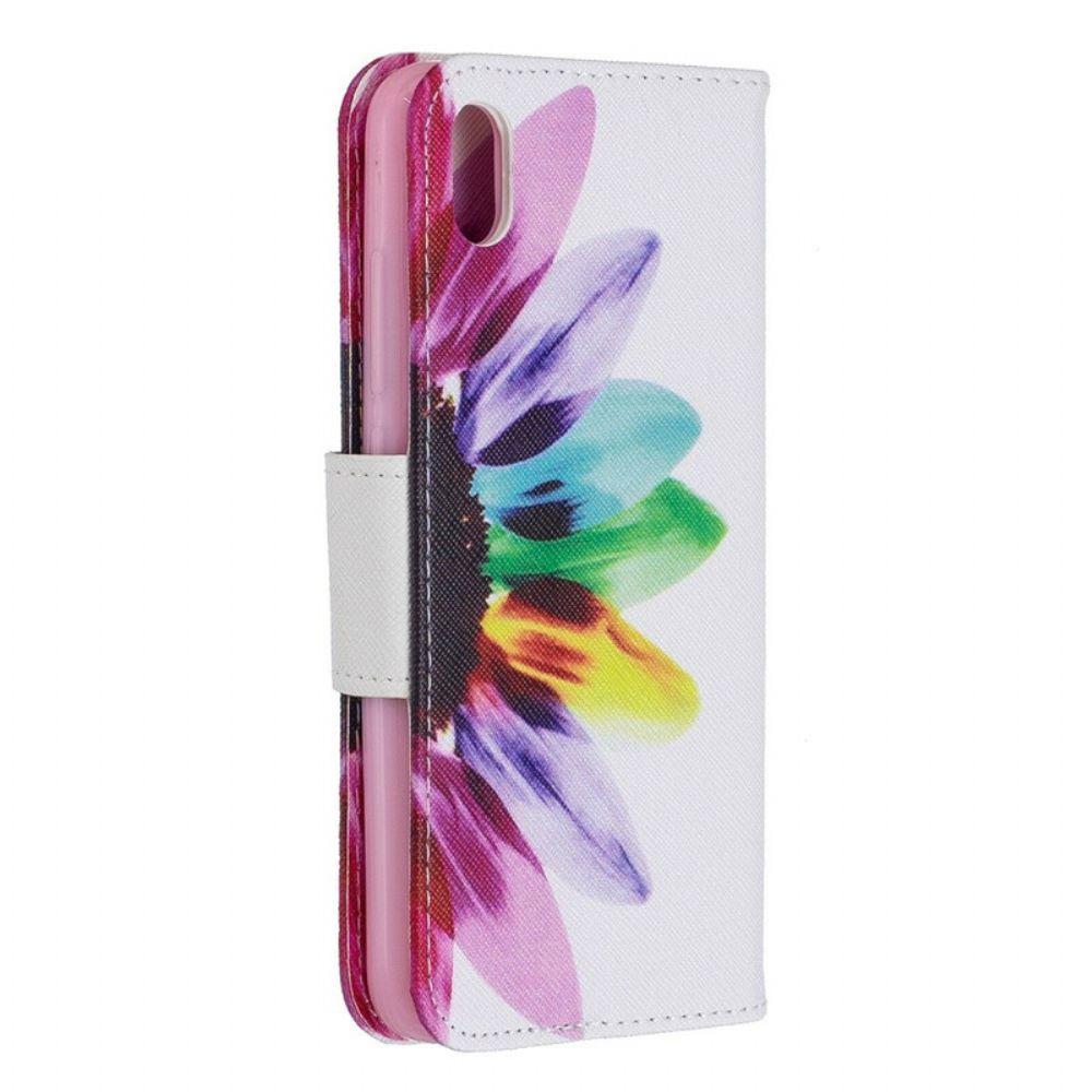 Folio-hoesje voor Xiaomi Redmi 7A Aquarel Bloem