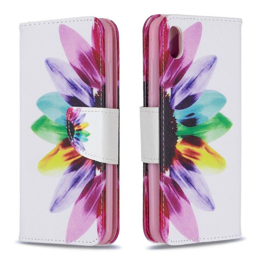 Folio-hoesje voor Xiaomi Redmi 7A Aquarel Bloem