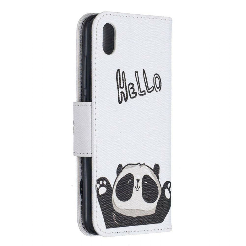 Folio-hoesje voor Xiaomi Redmi 7A Hallo Panda