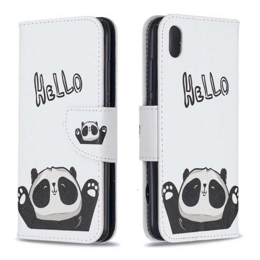 Folio-hoesje voor Xiaomi Redmi 7A Hallo Panda