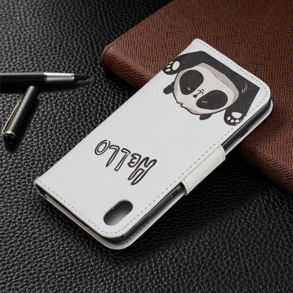 Folio-hoesje voor Xiaomi Redmi 7A Hallo Panda