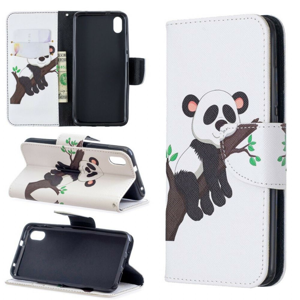 Folio-hoesje voor Xiaomi Redmi 7A Luie Panda