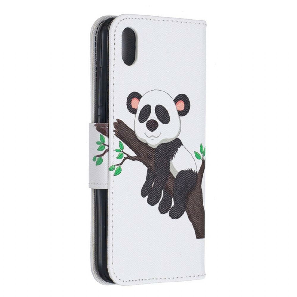 Folio-hoesje voor Xiaomi Redmi 7A Luie Panda