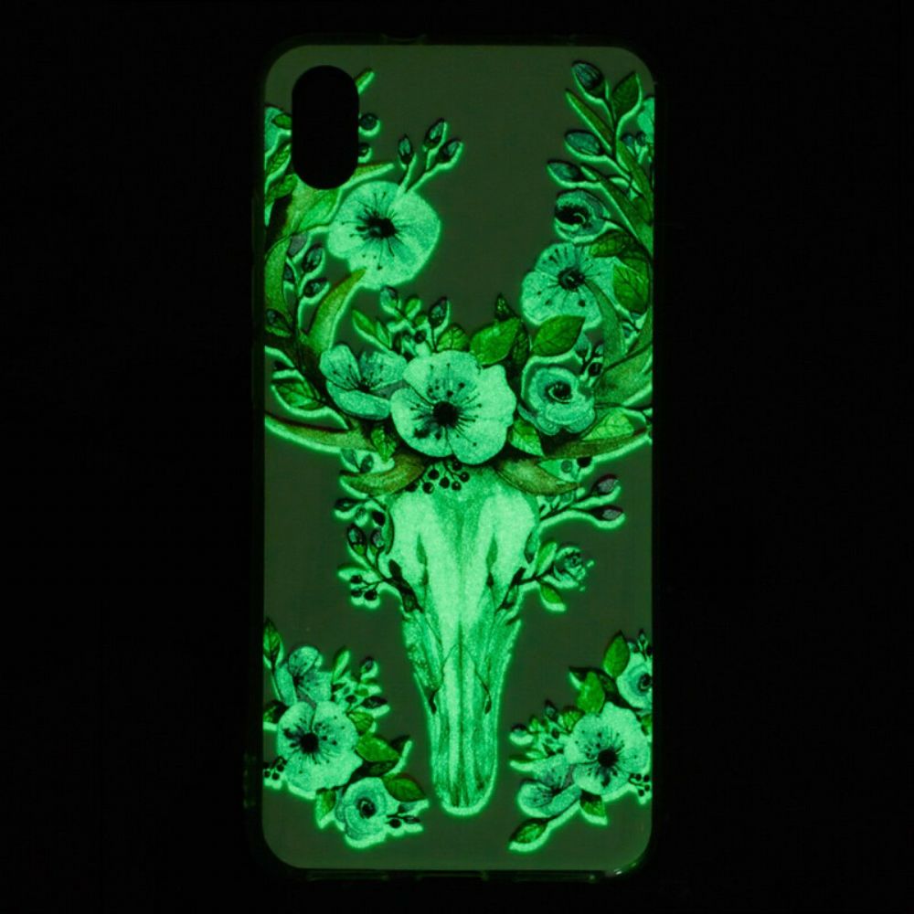 Hoesje voor Xiaomi Redmi 7A Fluorescerende Bloem Eland