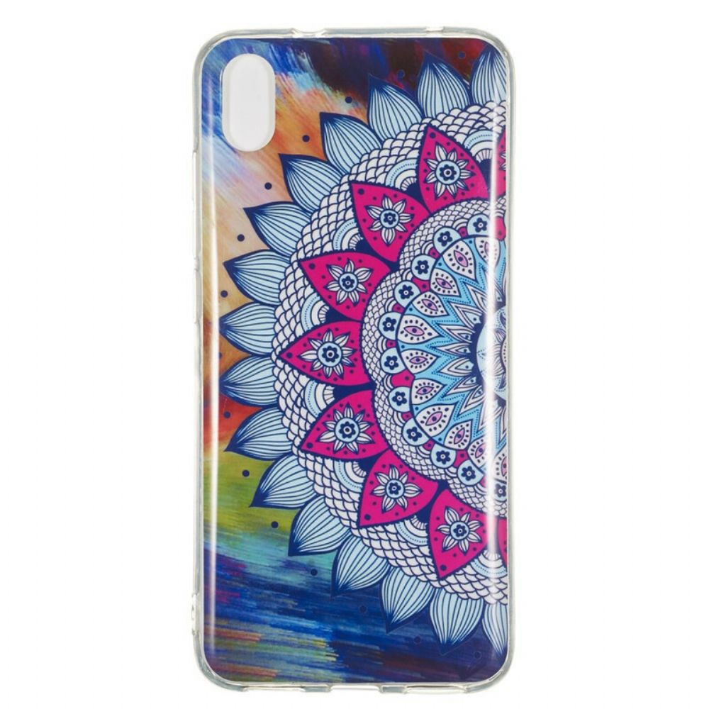 Hoesje voor Xiaomi Redmi 7A Fluorescerende Kleurrijke Mandala