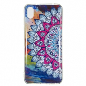 Hoesje voor Xiaomi Redmi 7A Fluorescerende Kleurrijke Mandala