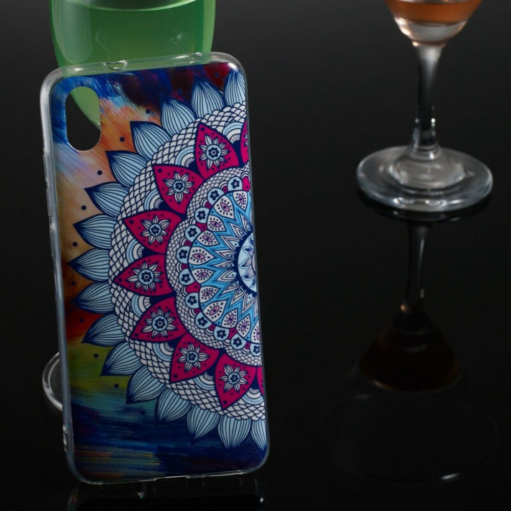 Hoesje voor Xiaomi Redmi 7A Fluorescerende Kleurrijke Mandala