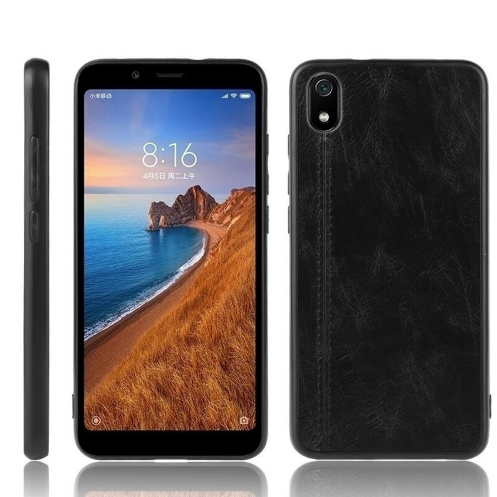 Hoesje voor Xiaomi Redmi 7A Naad Leereffect