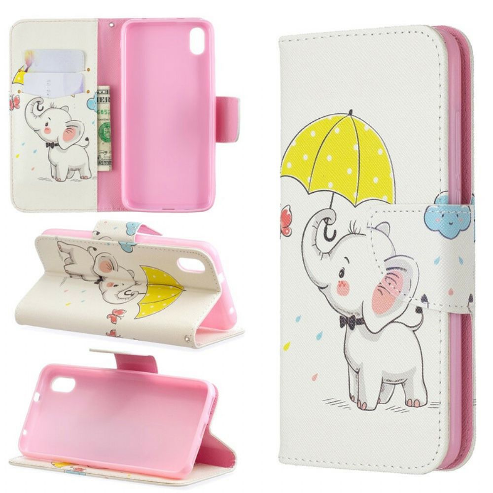 Leren Hoesje voor Xiaomi Redmi 7A Babyolifant