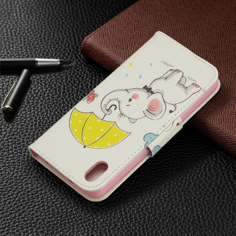 Leren Hoesje voor Xiaomi Redmi 7A Babyolifant