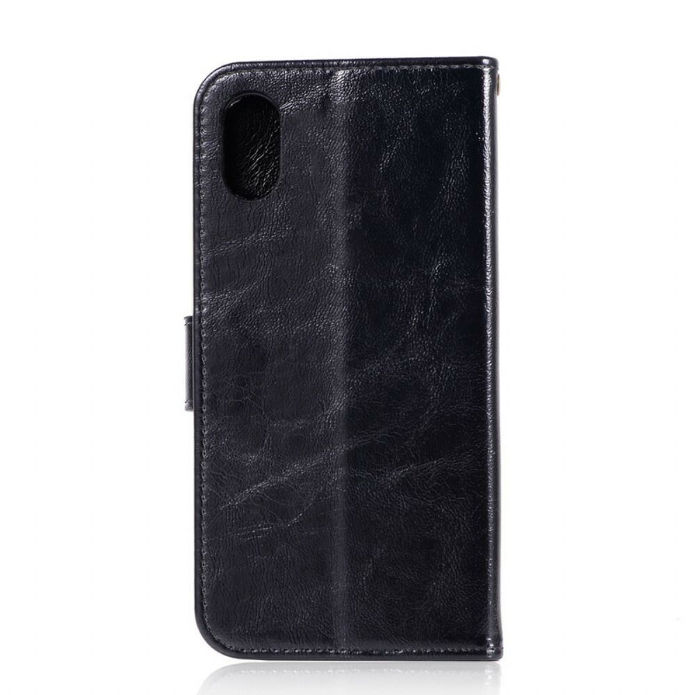 Leren Hoesje voor Xiaomi Redmi 7A Met Ketting Vintage Kunstleren Band