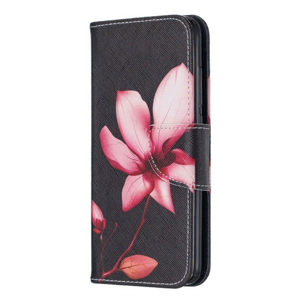 Leren Hoesje voor Xiaomi Redmi 7A Roze Bloem