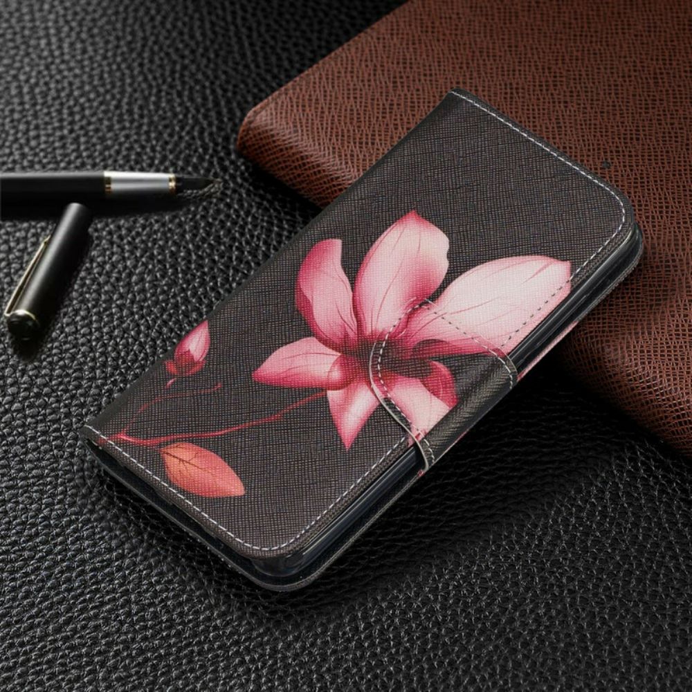 Leren Hoesje voor Xiaomi Redmi 7A Roze Bloem