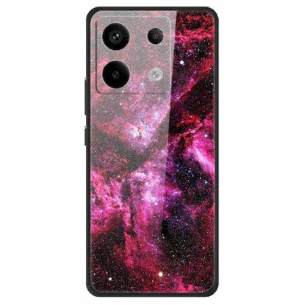 Case Hoesje Xiaomi Redmi Note 13 Pro 5g Telefoonhoesje Melkweg Gehard Glas