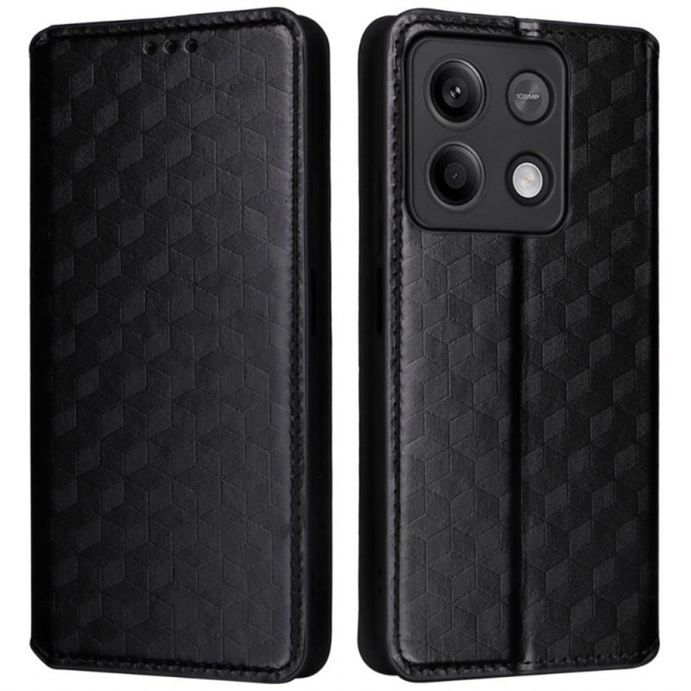 Folio-hoesje Voor Xiaomi Redmi Note 13 Pro 5g 3d-kubussen