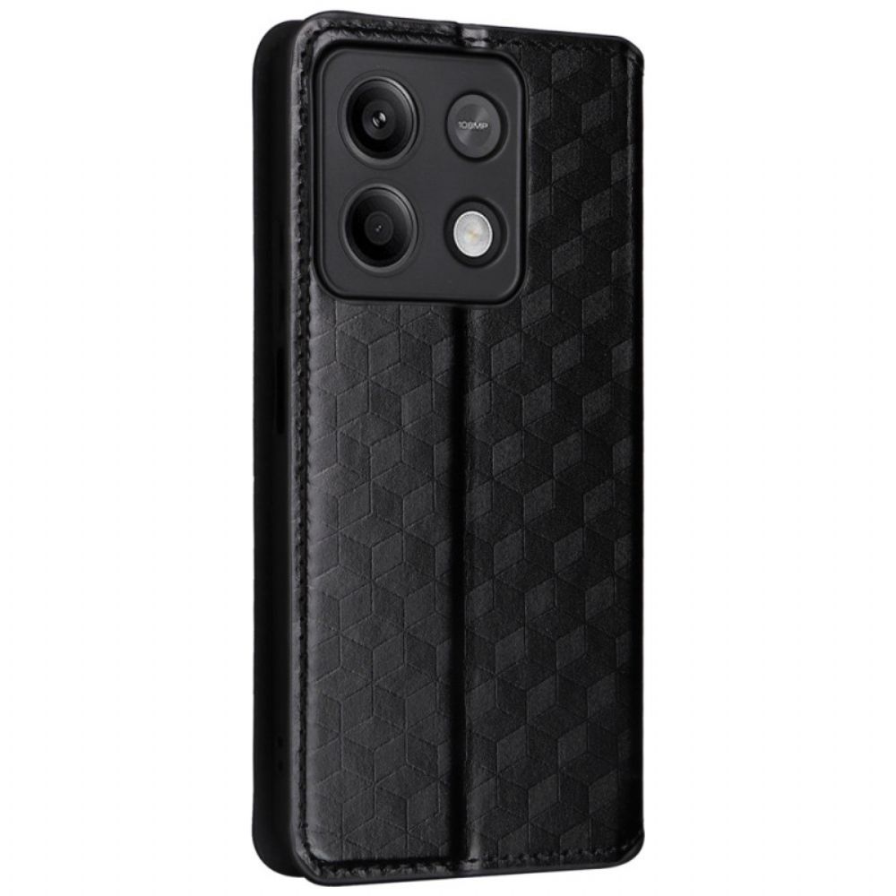 Folio-hoesje Voor Xiaomi Redmi Note 13 Pro 5g 3d-kubussen