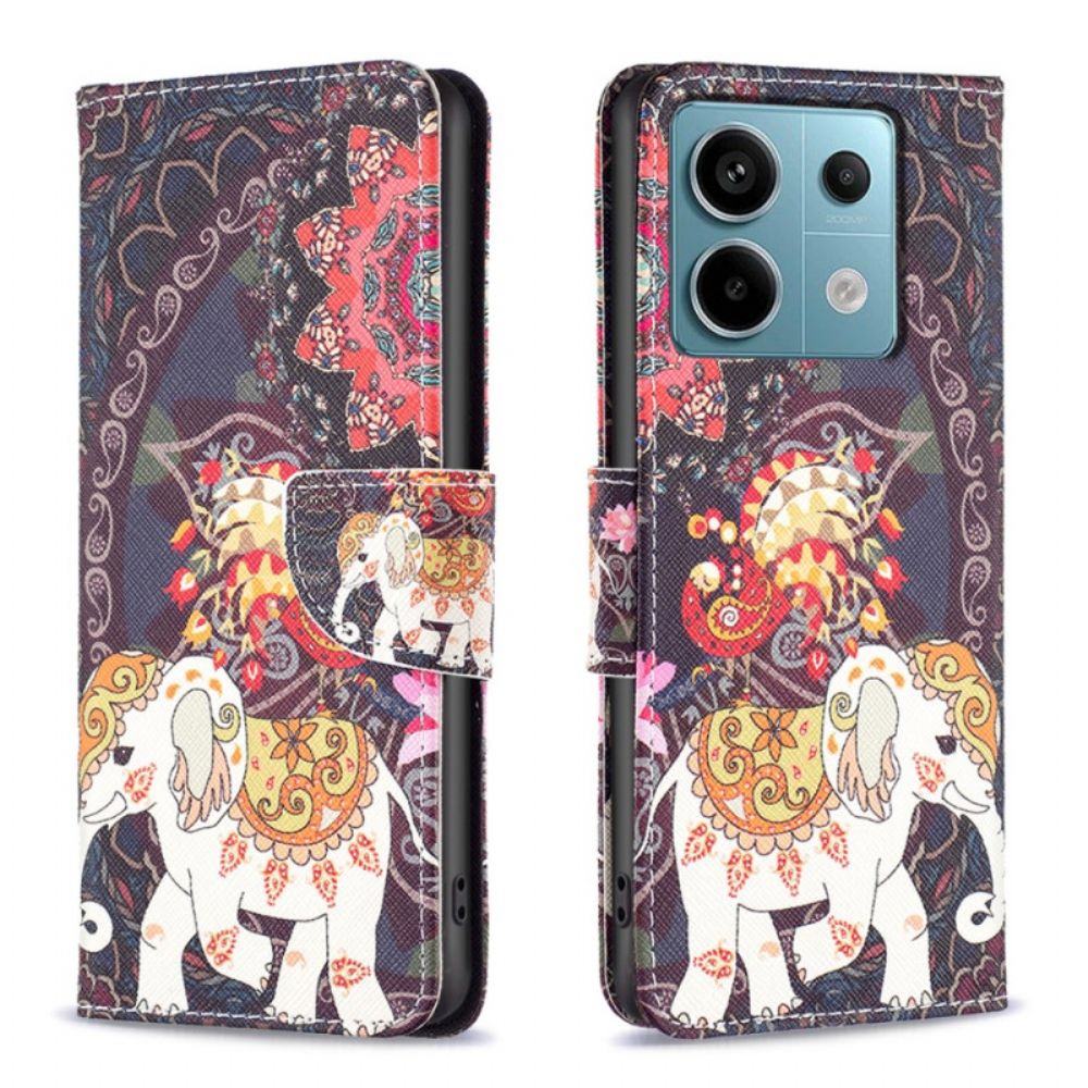 Folio-hoesje Xiaomi Redmi Note 13 Pro 5g Indische Olifant