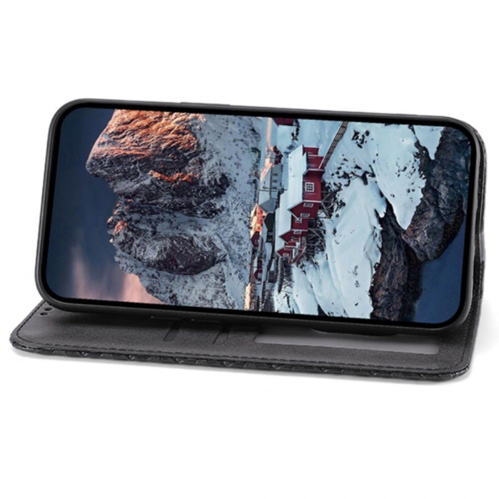 Folio-hoesje Xiaomi Redmi Note 13 Pro 5g Ruitpatroon Met Band