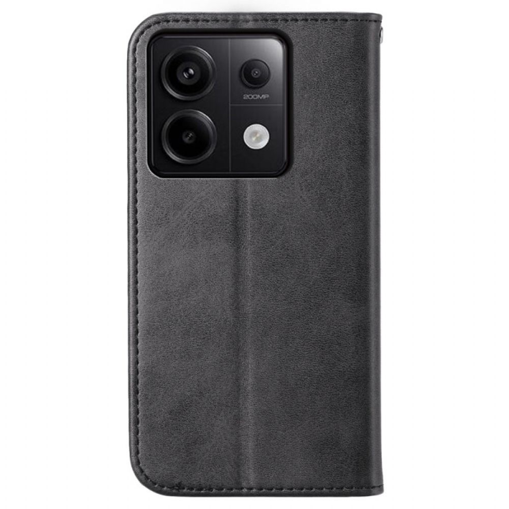 Folio-hoesje Xiaomi Redmi Note 13 Pro 5g Ruitpatroon Met Band