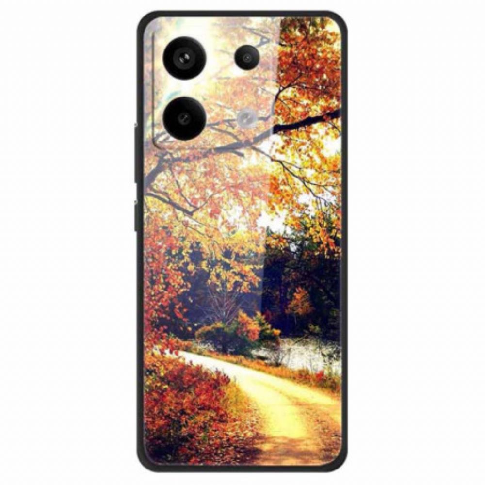 Hoesje Xiaomi Redmi Note 13 Pro 5g Country Road Gehard Glas Bescherming Hoesje