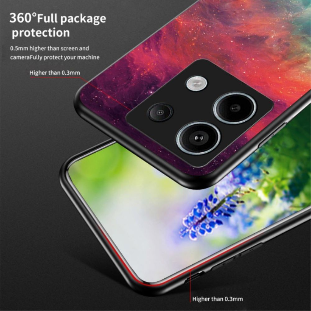 Hoesje Xiaomi Redmi Note 13 Pro 5g Droom Sterrenhemel Gehard Glas