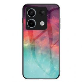 Hoesje Xiaomi Redmi Note 13 Pro 5g Gehard Glas Met Sterrenhemelpatroon