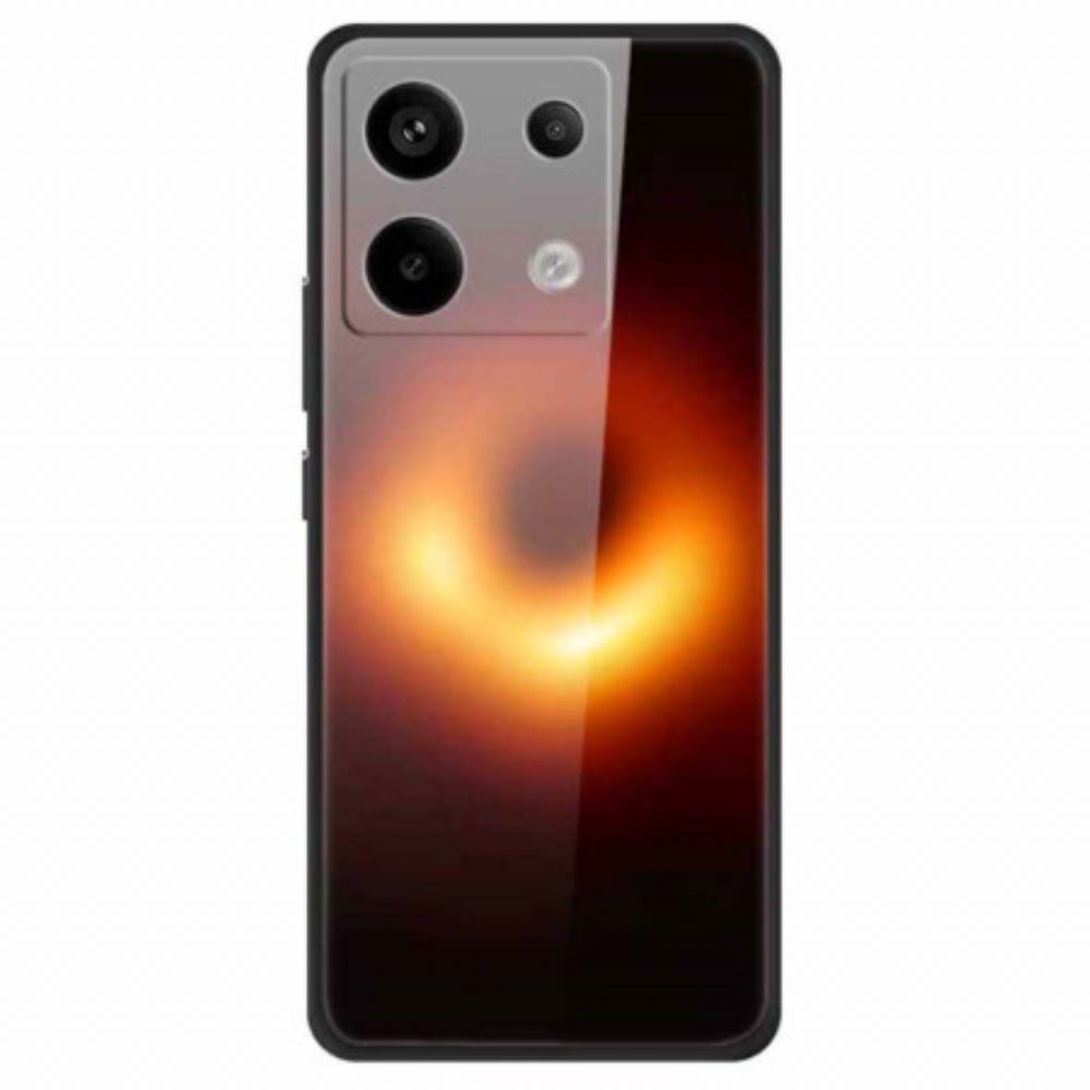 Hoesje Xiaomi Redmi Note 13 Pro 5g Zwart Gat Gehard Glas Bescherming Hoesje