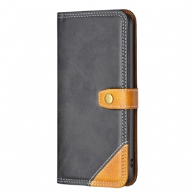 Folio-hoesje voor Realme C35 Bicolor Binfen-kleur