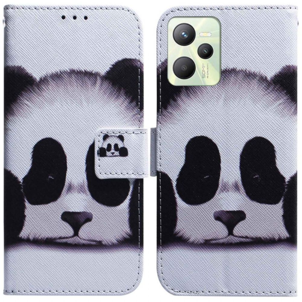 Folio-hoesje voor Realme C35 Panda