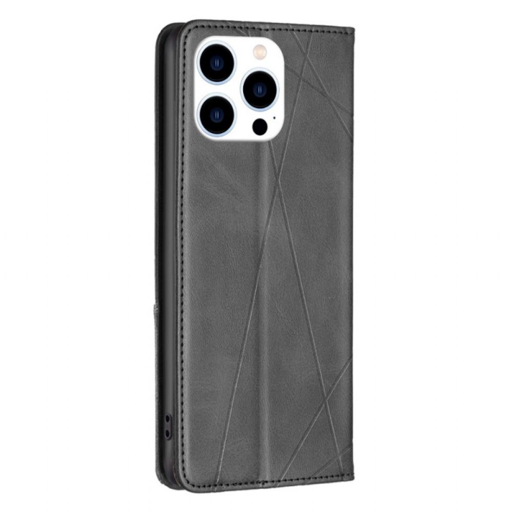 Bescherming Hoesje voor iPhone 14 Pro Folio-hoesje Geometrisch