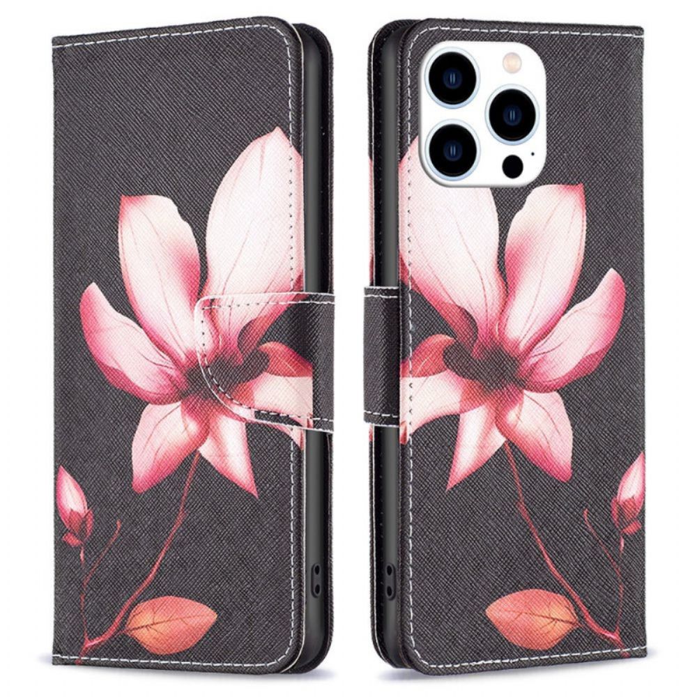 Folio-hoesje voor iPhone 14 Pro Bloem