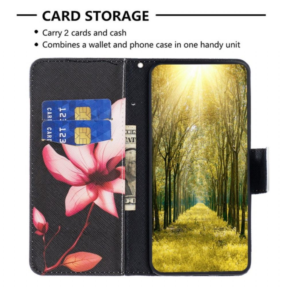 Folio-hoesje voor iPhone 14 Pro Bloem