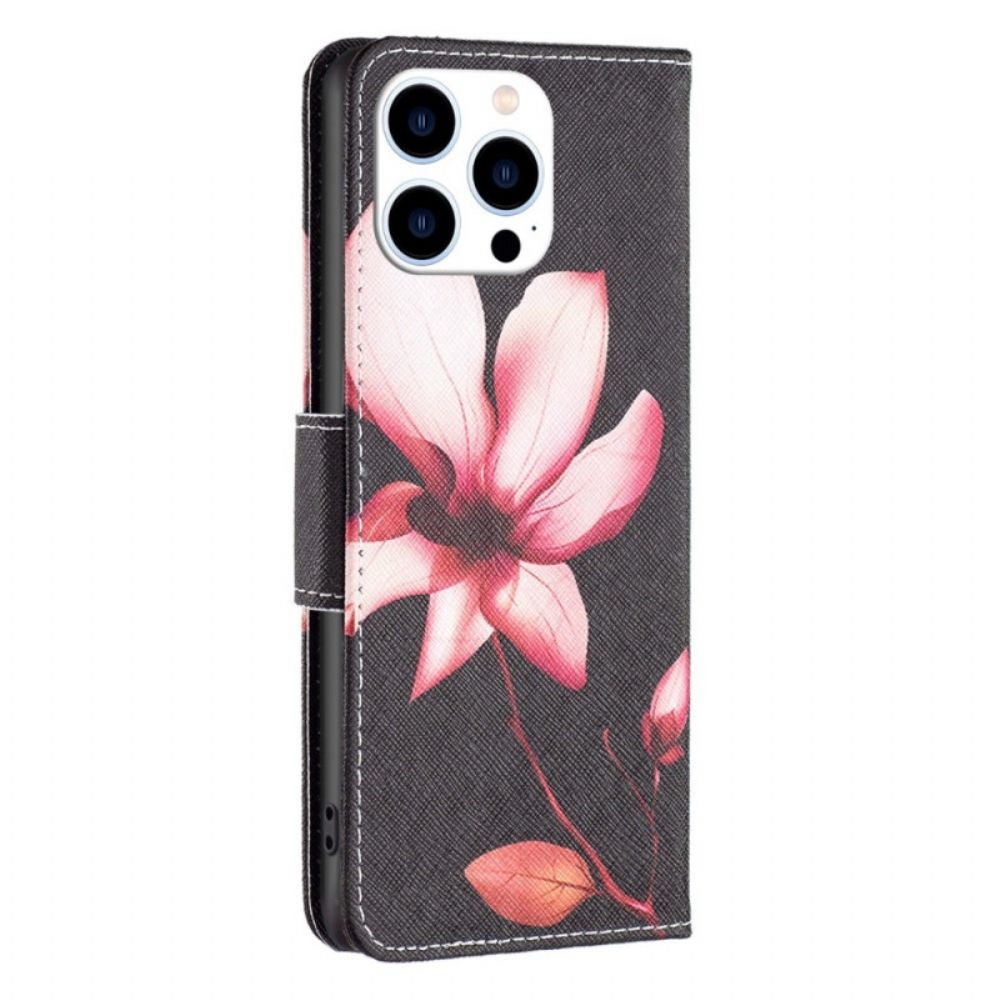 Folio-hoesje voor iPhone 14 Pro Bloem