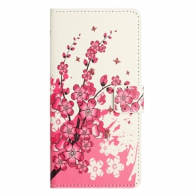 Folio-hoesje voor iPhone 14 Pro Tropische Bloemen