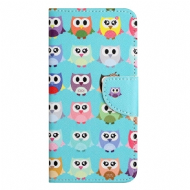 Folio-hoesje voor iPhone 14 Pro Uil Stam