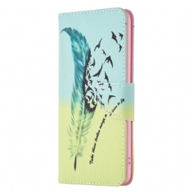 Folio-hoesje voor iPhone 14 Pro Veren