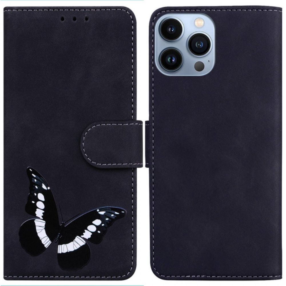 Folio-hoesje voor iPhone 14 Pro Vlinder Elegantie