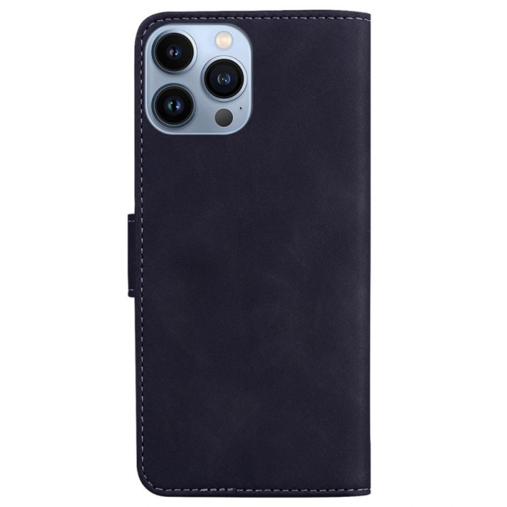 Folio-hoesje voor iPhone 14 Pro Vlinder Elegantie