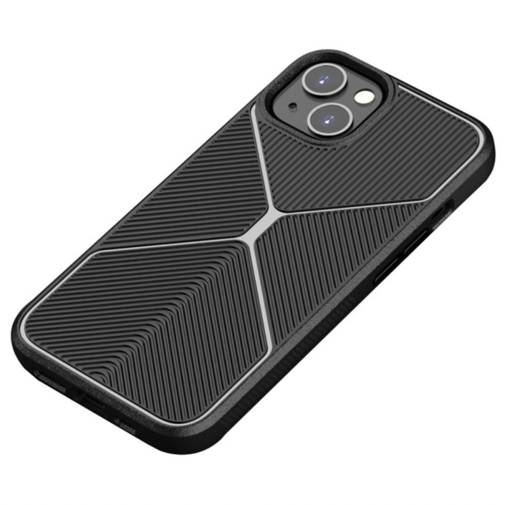 Hoesje voor iPhone 14 Pro Antislip X-ontwerp