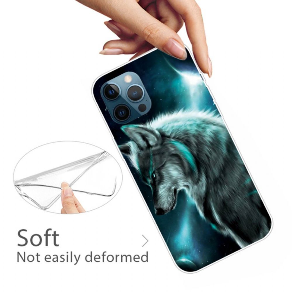 Hoesje voor iPhone 14 Pro Declinatie Wolf