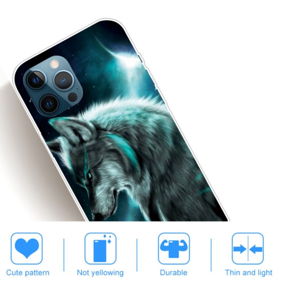 Hoesje voor iPhone 14 Pro Declinatie Wolf