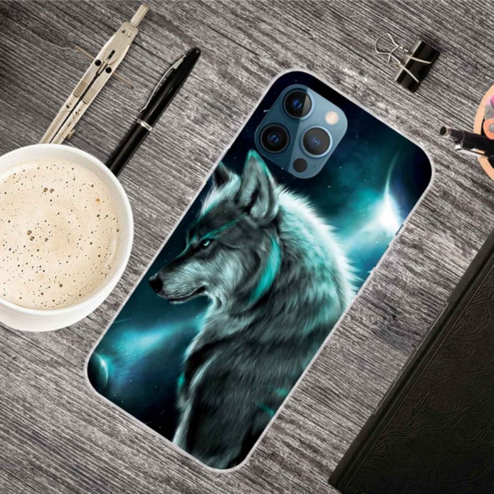 Hoesje voor iPhone 14 Pro Declinatie Wolf