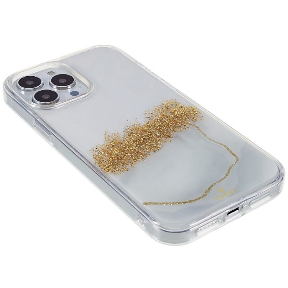 Hoesje voor iPhone 14 Pro Glitterkunst